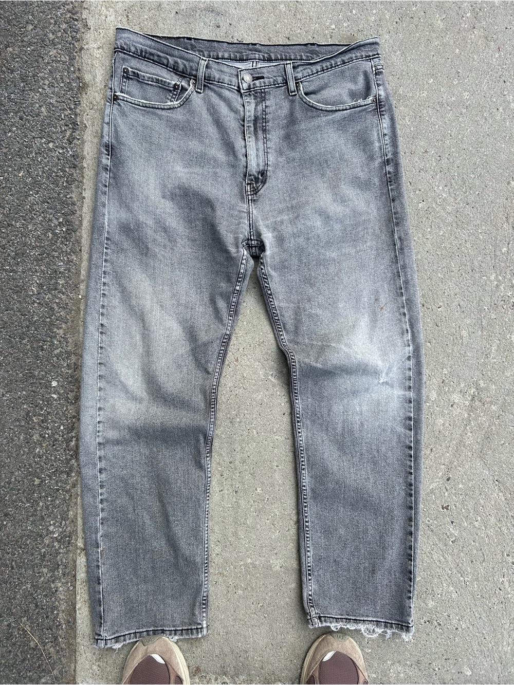 Levi’s 505 Charcoal Wash Straight Cut Jeans
